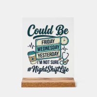 Night Shift Nurse Funny Could Be Friday Vector Des