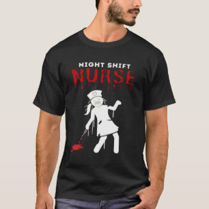Night Shift Nurse Funny Halloween Classic T-Shirt