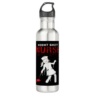 Night Shift Nurse Funny Halloween Classic T-Shirt 710 Ml Water Bottle