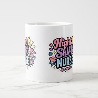 Night Shift Nurse Keychain | Cute Nurse Gift 2026 Large Coffee Mug