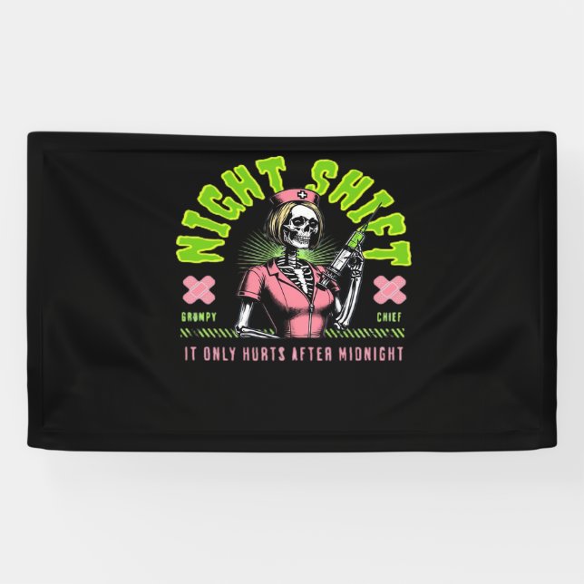 Night Shift Nurse - National Nurse Week Gift Ideas Banner (Horizontal)