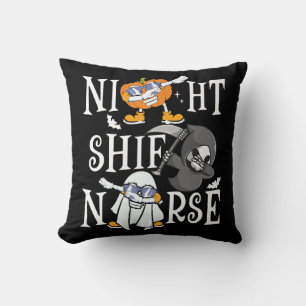 Night Shift Nurse Throw Pillow