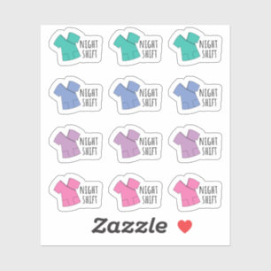 Night Shift Reminder Nurse Doctor Scrubs Planner