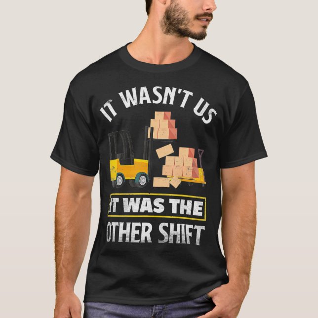 Night Shift Worker Overnight Shift Funny Shift Wor T-Shirt (Front)