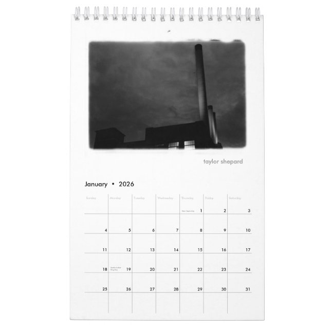 NIGHT SHOOTING IN AN INDUSTRIAL CITY CALENDAR (Jan 2026)