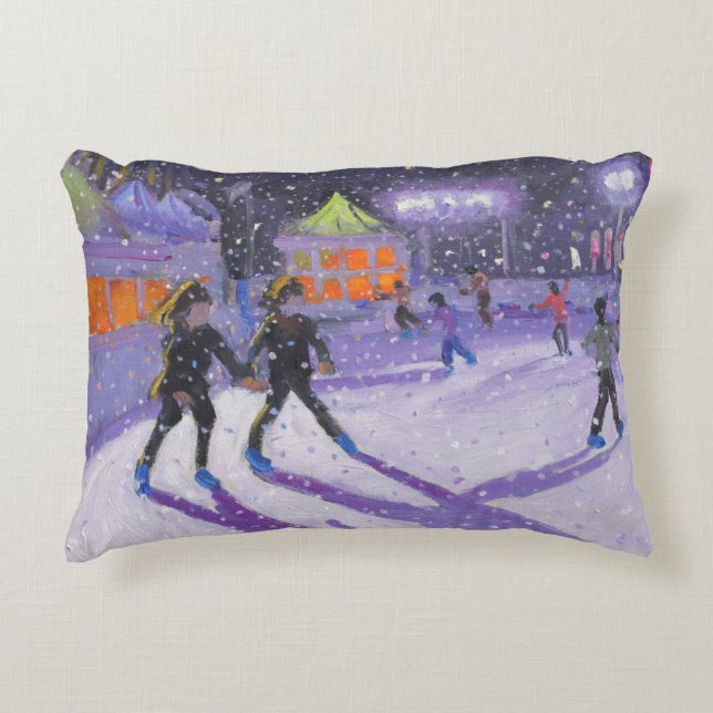 Night skaters Derby 2014 Accent Pillow (Front)