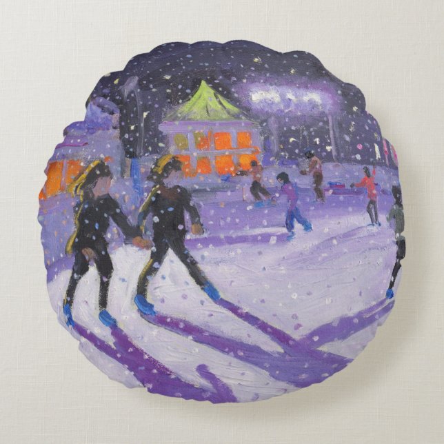 Night skaters Derby 2014 Round Pillow (Front)