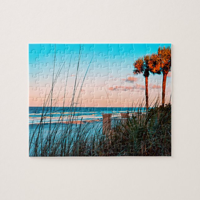 Night Skies Over Daytona Jigsaw Puzzle (Horizontal)