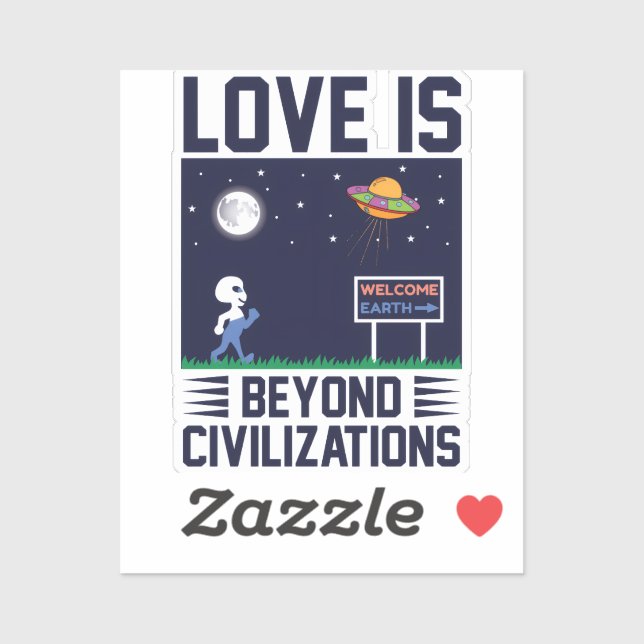 Night sky and space with alien and spacecraft  (Sheet)