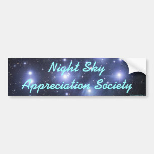 Night Sky Appreciation Society Bumper Sticker