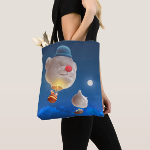 Night Sky Balloon Adventure Tote Bag