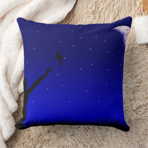 Night Sky - Cool Graphic Background Throw Pillow