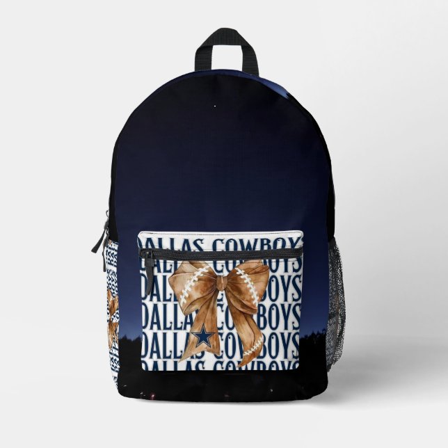 Night Sky Dallas Cowboys Printed Backpack (Front)