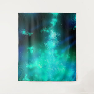 Night Sky Emerald Tapestry