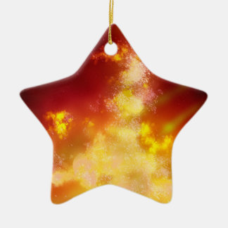 Night Sky Flame  Ceramic Decoration