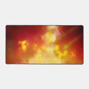 Night Sky Flame Desk Mat