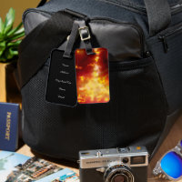 Night Sky Flame Luggage Tag