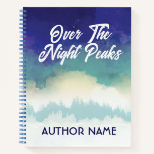 Night Sky Forest Book Cover Inspiration Notebook