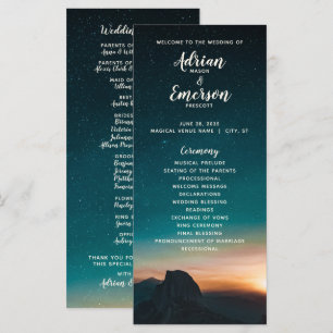 Night Sky Galaxy Starry Night Modern Wedding