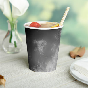 Night Sky Grey Monocherome  Paper cup