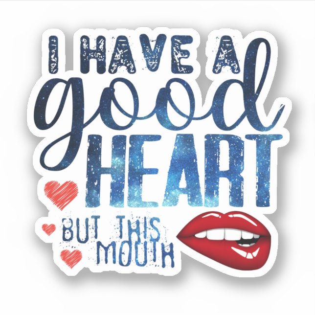 Night sky - i have a good heart but this mouth (Front)