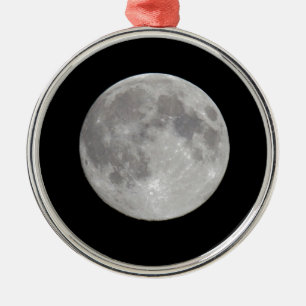 Night Sky Lights Moon Stars Astronomy Space Metal Ornament