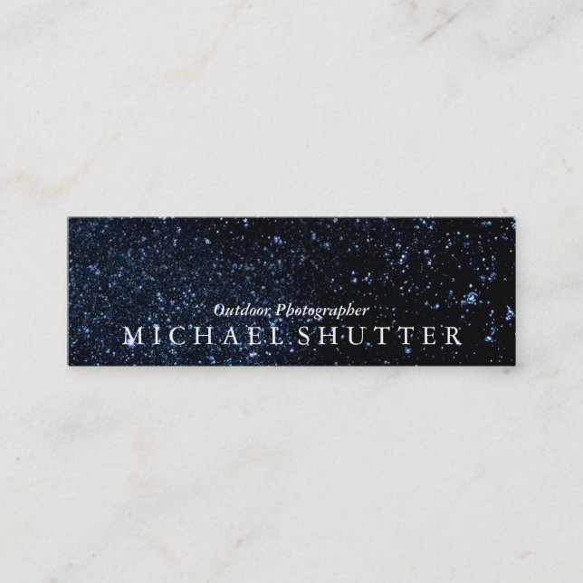 Night Sky Mini Business Card (Front)