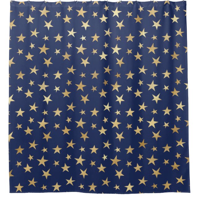 Night Sky Navy and Gold Stars (Front)