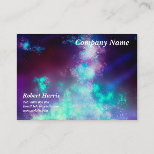 Night Sky Neon Lights Business Card
