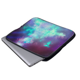 Night Sky Neon Lights Laptop Bag