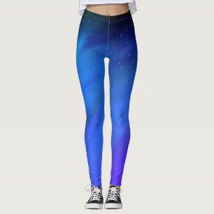 Night Sky Northern Lights Galaxy Leggings