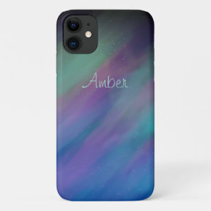 Night Sky Northern Lights Personalized iPhone 11 Case