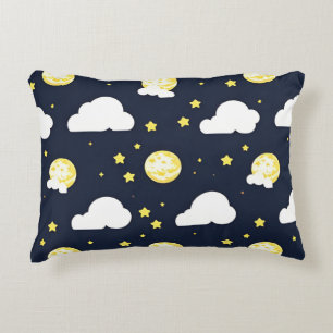 Night Sky Pattern Accent Pillow