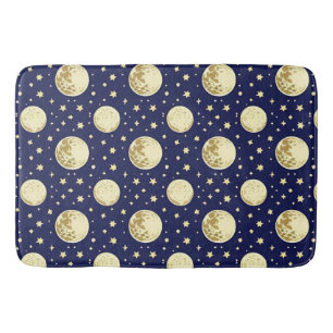 Night Sky Pattern Bath Mat