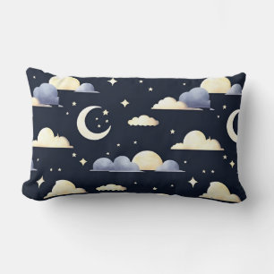 Night Sky Pattern Lumbar Pillow