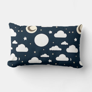 Night Sky Pattern Lumbar Pillow