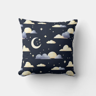 Night Sky Pattern Throw Pillow