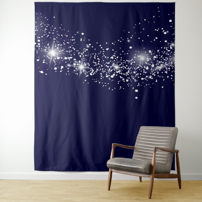 Night Sky Photo Backdrop Tapestry (In Situ)