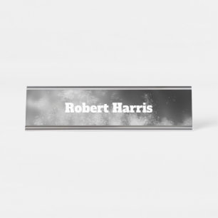 Night Sky Smoke Name Plate