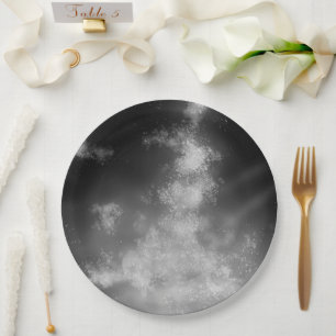 Night Sky Smoke Paper Plate