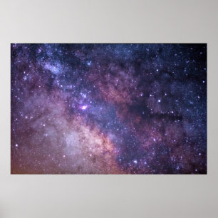 Night Sky Stars Modern Photography Poster