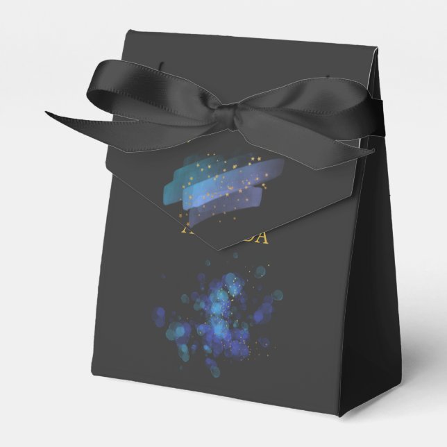 Night Sky Stars Space Fantasy Party Favor Box (Front Side)
