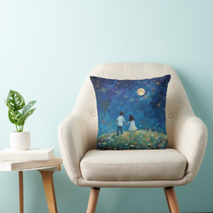 Night Sky Throw Pillow