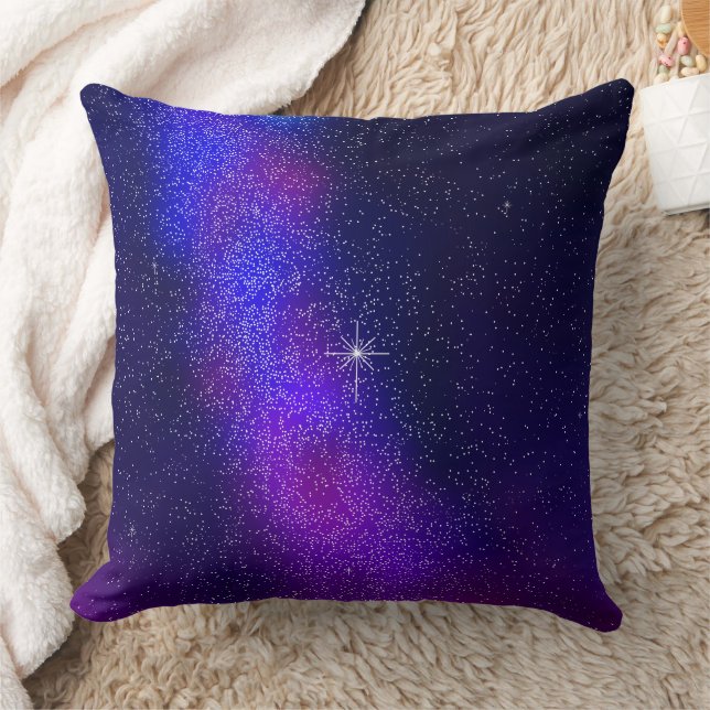 Night Sky Throw Pillow (Blanket)