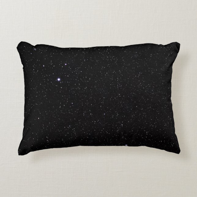 Night Sky with Stars Accent Pillow (Front)
