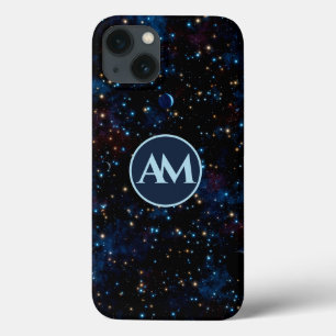 Night sky with stars and planets personalized iPhone 13 case