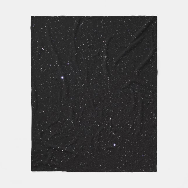 Night Sky with Stars Fleece Blanket (Front)