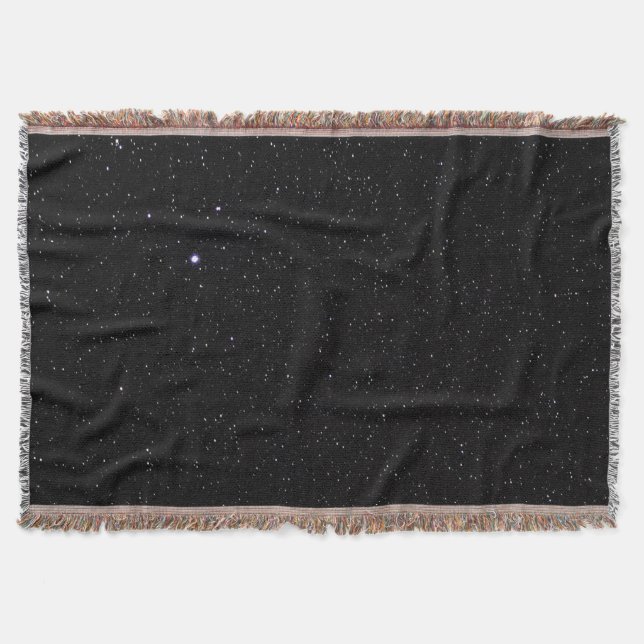 Night Sky with Stars Throw Blanket (Front)
