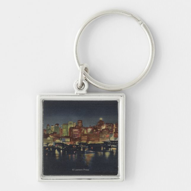 Night Skyline of "The Queen City of the Keychain (Front)