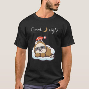 night sleeping dreaming baby sloth T-Shirt